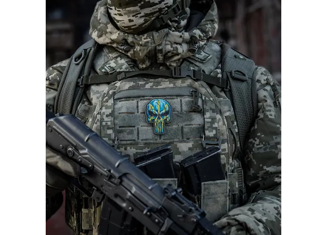 Нашивка M-Tac Punisher Тризуб Фото 2